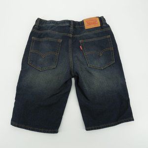 Levis Girls Blue Knit Jogger Jean Shorts Large (12-13 Years) NWT $42